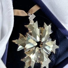Swarovski 2018 SCS Large Gold Ornament AE Rare, Retired & NMIB #5357982 ❄️