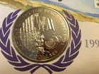 GB STAMPS BENHAM FIRST DAY COVER WITH MINT COIN ISSUE BARBADOS UNITED NATIONS