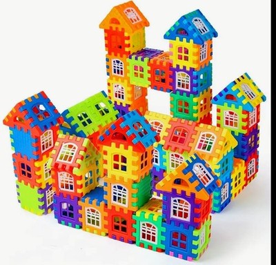 Bausteine für Kleinkinder 140 Stück Steckspielzeug 3+