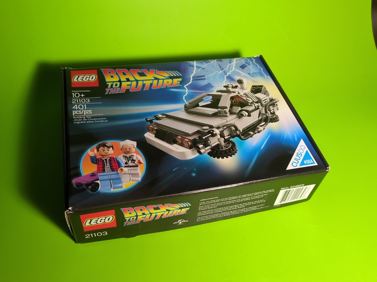 Retired LEGO DeLorean Time Machine (21103) Complete With Minifigs Marty  Doc
