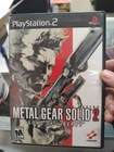 Metal Gear Solid 2 Sons of Liberty PS2 PlayStation 2 Black Label CIB Mint Disc