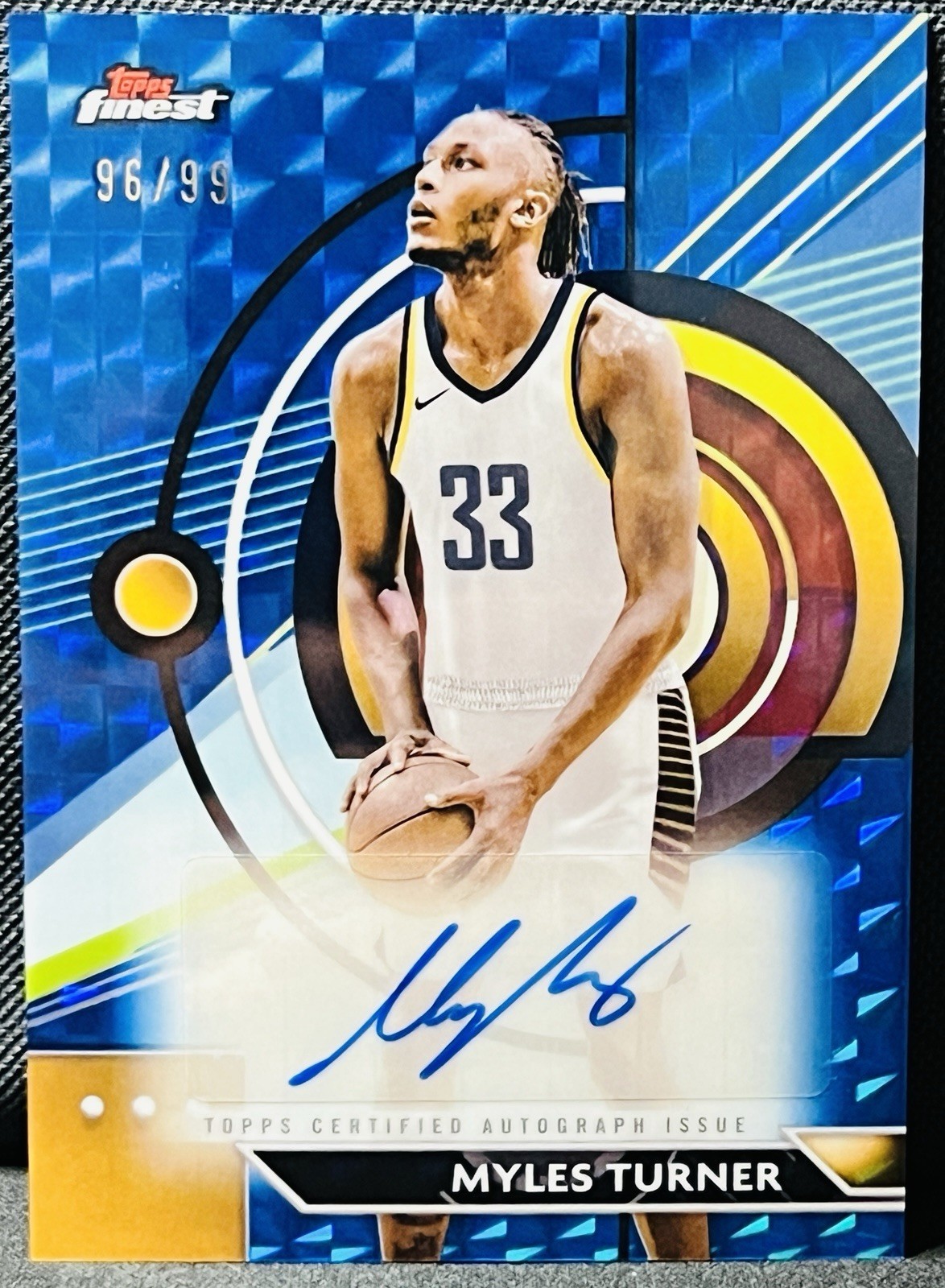 2024-25 Topps Finest Myles Turner Auto /99