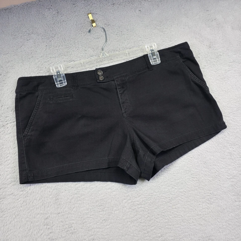 Lote de 2 Pantalones Cortos American Eagle de Lino para Mujer Verde Negro Y2K Micro Mini Cortos Foto 2 de 4