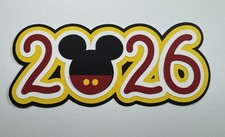 Disney 2026 Layered Die Cut Scrapbooking Embellishment