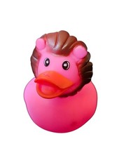 Pink Lion Duck - Bath Toy Duck 2" Rubber Bath Toy - New