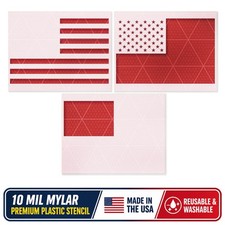 50 Stars American Flag Stencil   Patriotic, USA, Military, Freedom, Craft Decor