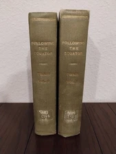 Following the Equator Vol. I & II - Mark Twain (HC, Illustrated, 1906)