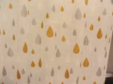 new PEVA SHOWER CURTAIN grommets silver gold white frosty clear raindrops