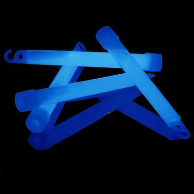 Ultrahelle Notfall-Knicklichter Blau   2h Leuchtdauer, Robust & Militärqualität