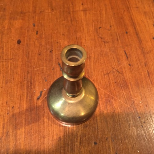 Antique Vintage Miniature Brass Candlestick - Picture 4 of 6