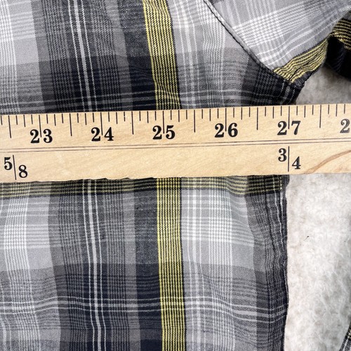 Eight 732 Shirt Mens 2XL Black Plaid Button Up Long Sleeve Workwear Adult - Picture 15 of 17
