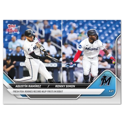 2025 Topps Now 96 Agustín Ramírez / Ronny Simon