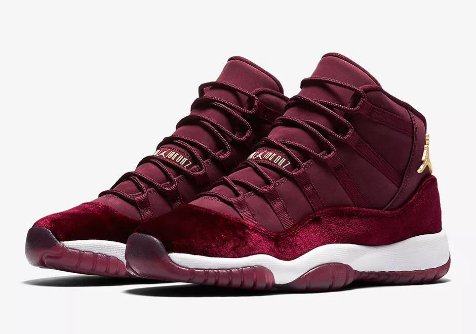 Retro 11 Heiress Red Maroon Burgundy Gradeschool GS Size 4Y eBay