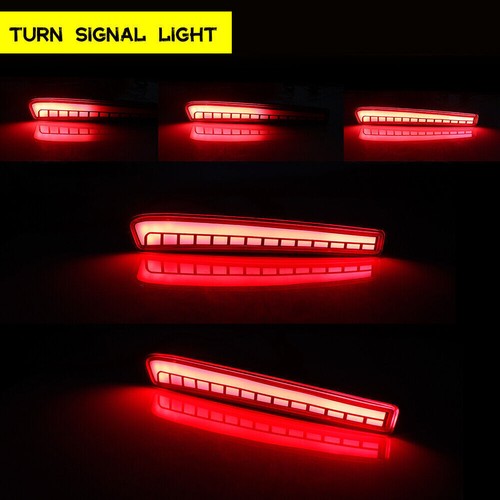 Rear Bumper Reflector LED Sequential Signal Tail Lights For 20-23 Toyota Corolla - Picture 4 of 13