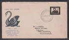 Australia "WCS"  1954 - West Australia First Day Cover Largs North to Yorkshire