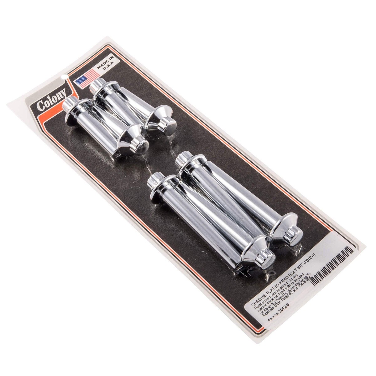 2012-8 Head Bolt Set 12 Point 1992-Up HD Big Twin 1993-Up XL