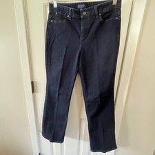 Talbots Petites Dark Wash Curvy Denim Jeans Size 10P Excellent Used Condition