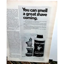 1972 English Leather Shave Cream After Shave Print Ad vintage 70s