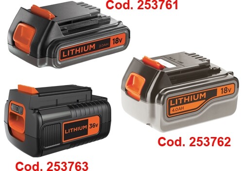Black & Decker Batteria Litio compatibili con utensili cordless Bl20362-Xj