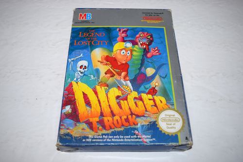 Digger T Rock Legend the Lost City UKV Nintendo NES Videospiel komplett in OVP