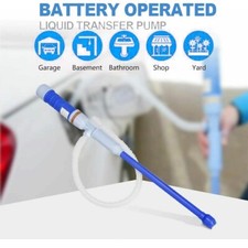 Electric Liquid Fuel Syphon Pump Automatic Transfer Gas Oil Water Battery Supply