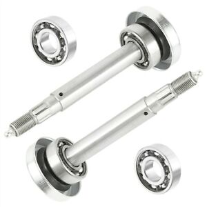 Caltric 2 Spindle Shaft Compatible with Husqvarna 532187291 LGT2554 LGT2654 LGTH22V48 w/Bearings 