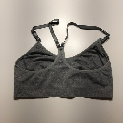 Free Press Active Sports Bra Womens Medium Gray Comfort Racerback Athletic
