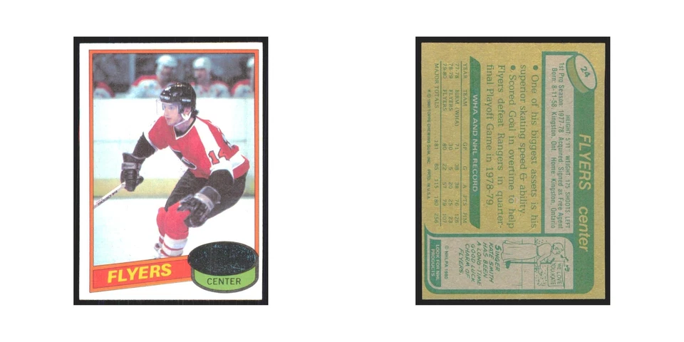 1980 Topps Ken Linseman Philadelphia Flyers #24 - Image 3 of 3