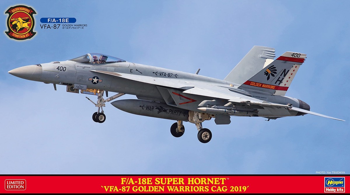 Hasegawa 1/72 F/A-18E SUPER HORNET VFA-87 GOLDEN WARRIORS CAG 2019