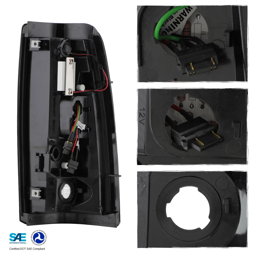 Fits 2003-2006 Chevy Silverado GMC Sierra 1500 2500HD 3500 Smoke LED Tail Lights - Image 3 of 4