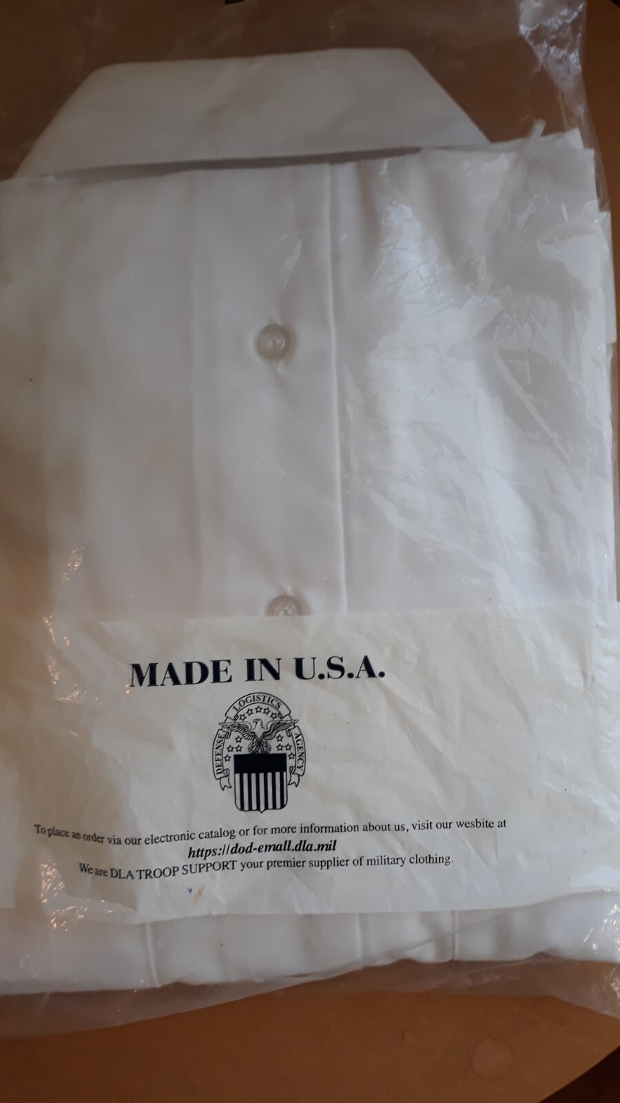 NEW U.S MILTARY ARMY MEN'S WHITE DRESS SHIRT LONG SLEEVE SIZE 16C36/37