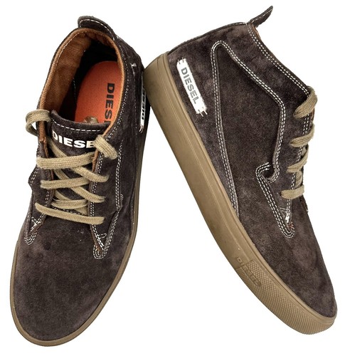 Diesel Men 7.5US 00S Archive Leather Studs Sneaker Vintage Luxury