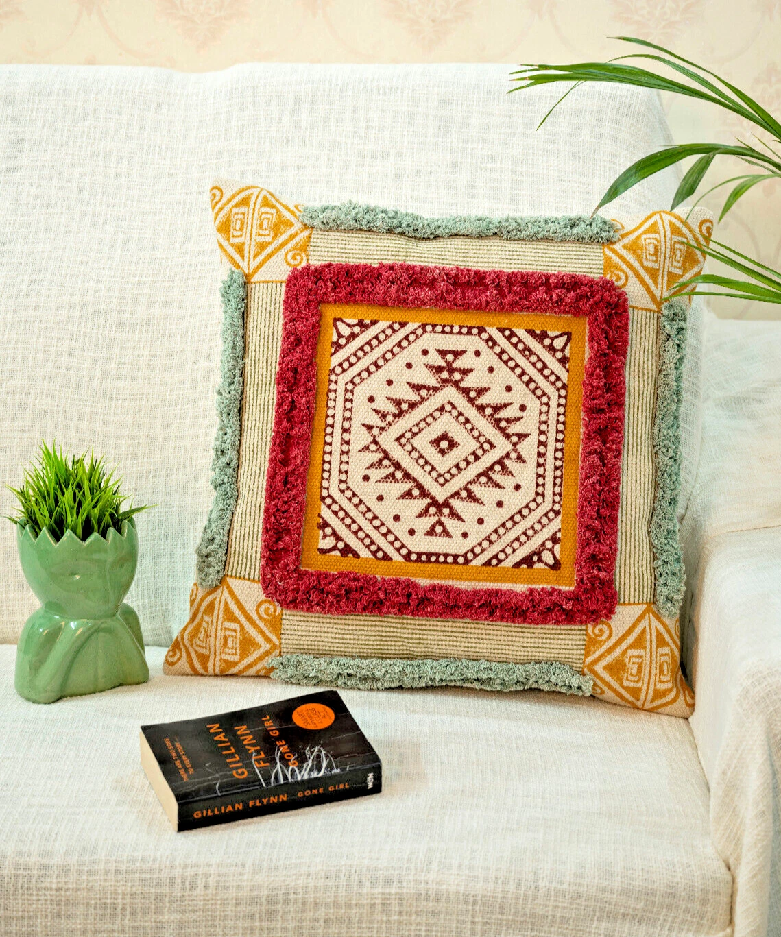 Multicolor Throw Pillow Covers For Sofa Cushion Cover 20x20 in Set of 1 For Gift