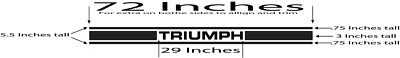Custom Triumph Lower Rocker Stripe For Spitfire, Triumph, GT6, Herald, Sprite
