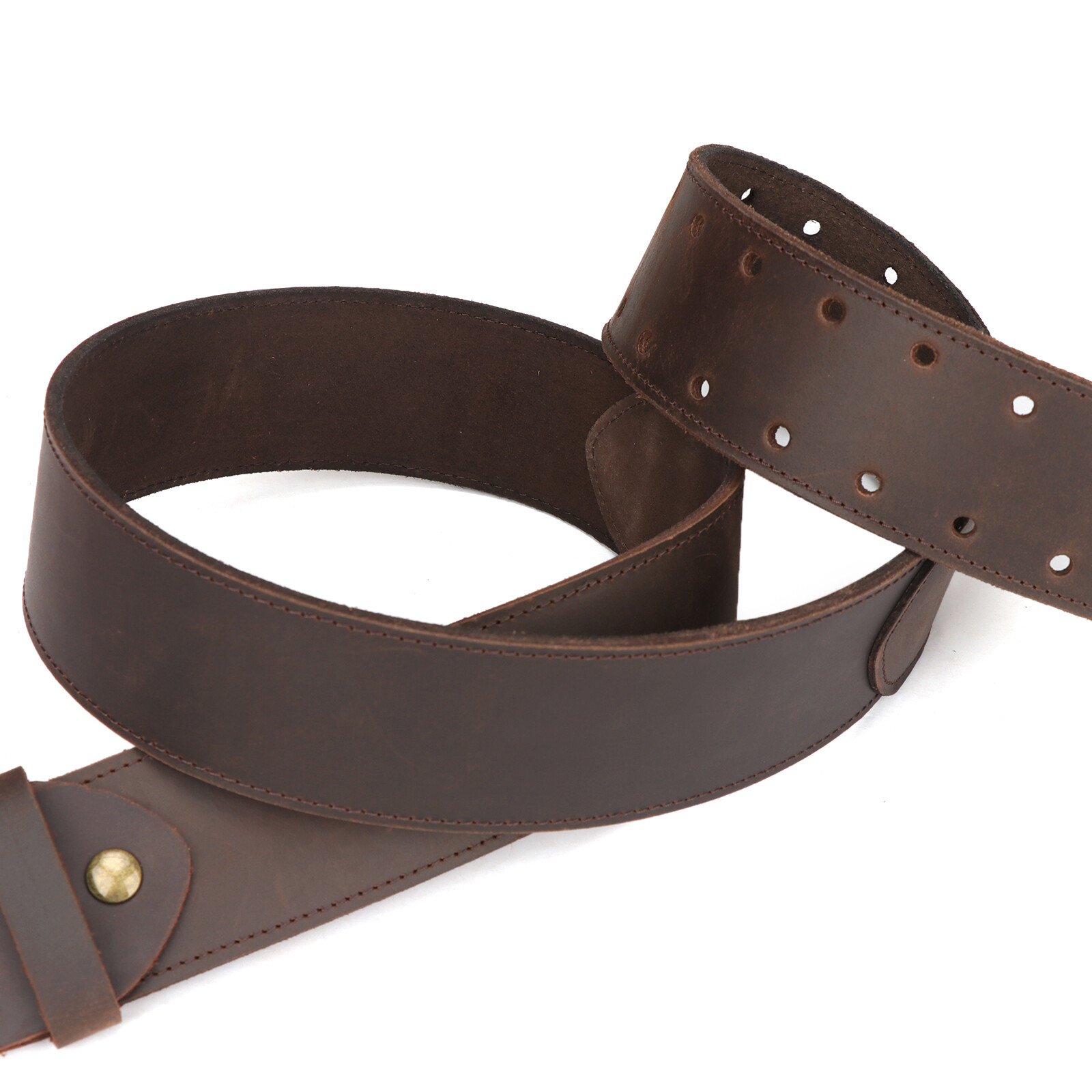 TOURBON Men Leather 2" Wide Workshop Heavy Duty Tool Belt Removeable Buckle