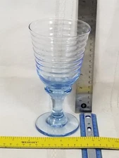 Beautiful Libbey Sirius Blue Horizon Rings Water Goblet Replacement 
