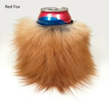Natural Fur Can Holder