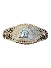 Horse Western Cowboy Style Belt Buckle Rodeo Hebilla Vaquera Con Caballo