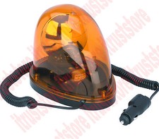 12v Auto Emergency Warning Amber Flash Revolving Alert Light Magnetic Base