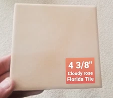 Florida tile cloudy light rose Matte 4 3/8 " X  4 3/8 "