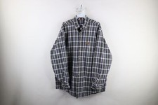 Vtg 90s Carhartt Mens XL Faded Spell Out Heavyweight Collared Button Down Shirt
