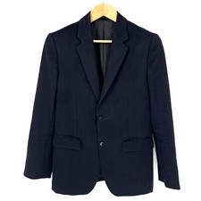 Theory Decatur Kline Blazer Jacket Mens Size 36 Navy Lined Wool Cotton Blend