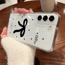 Shockproof Cute Bow Phone Case For Samsung A56 A16 A55 A26 A25 S25 S24 FE Cover