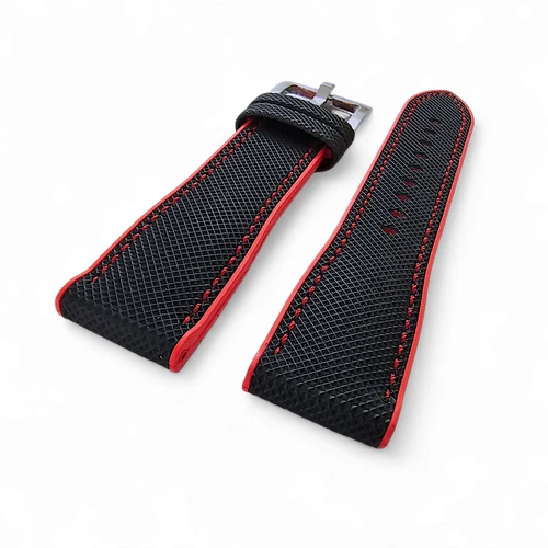 Elite Hybrid FKM Rubber Sailcloth Divers Watch Strap Band Two Piece 20 21 22 mm - Picture 55 of 94