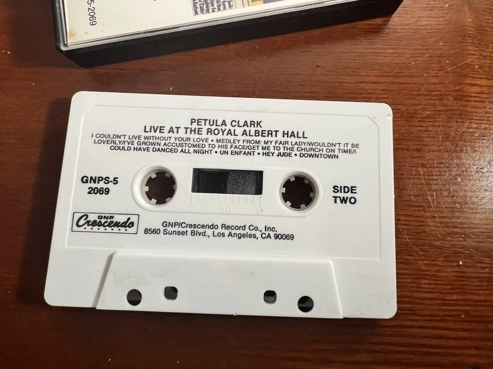 PETULA CLARK Live At The Royal Albert Hall Cassette Tape Foto 4 de 4