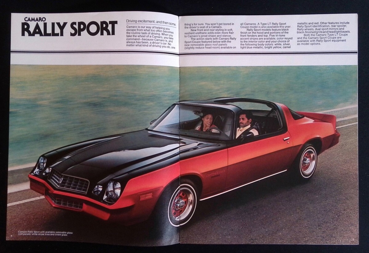 1978 Chevy Camaro Vintage New Car Brochure Z/28 Rally Sport RS | eBay