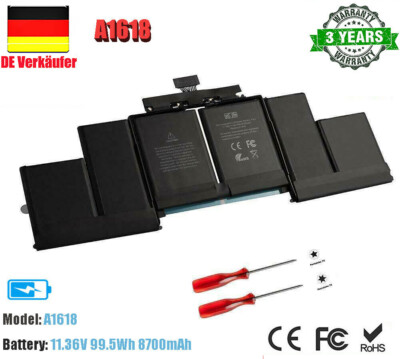 A1618 OEM Akku Für Original Apple MacBook Pro Retina 15''A1398 Mid 2015 MJLQ2LL/A