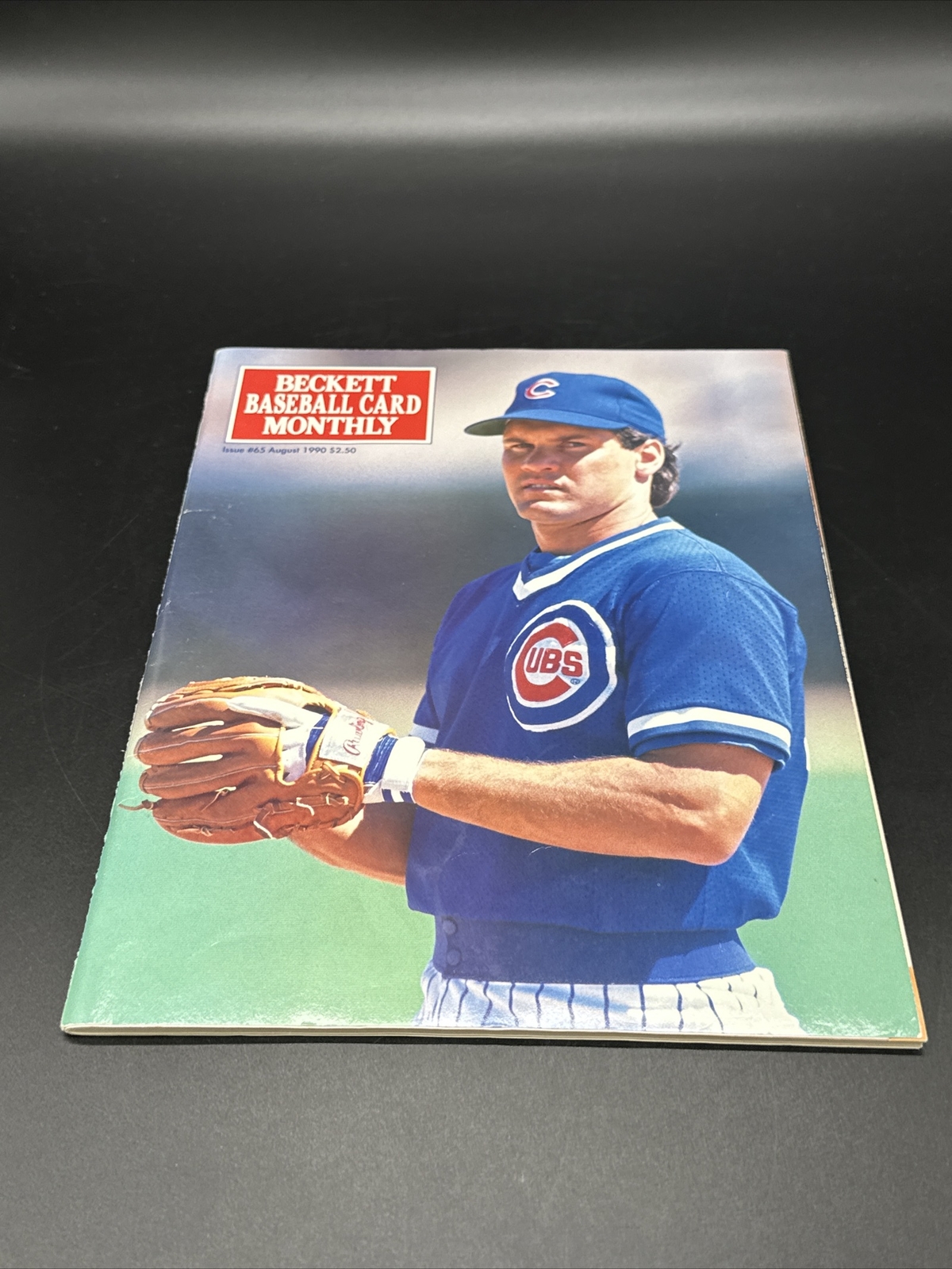 1990 August Beckett Baseball Card Monthly Issue #65 Ryne Sandberg - NOLAN RYAN