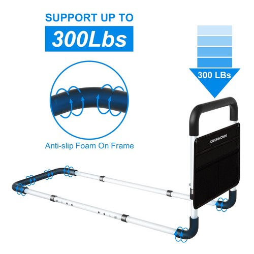 Bed Rails for Elderly Adults - Bed Assist Rail Medical Bed Support Bar Mobili... - Picture 3 of 7