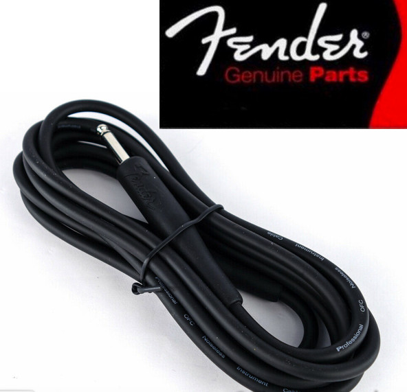 Câble guitare et basse Fender Deluxe USA de 3m noir